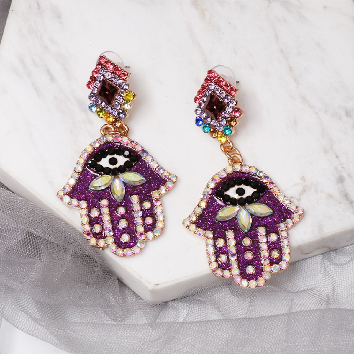 honeybee Mumford's Rhinestone Earrings