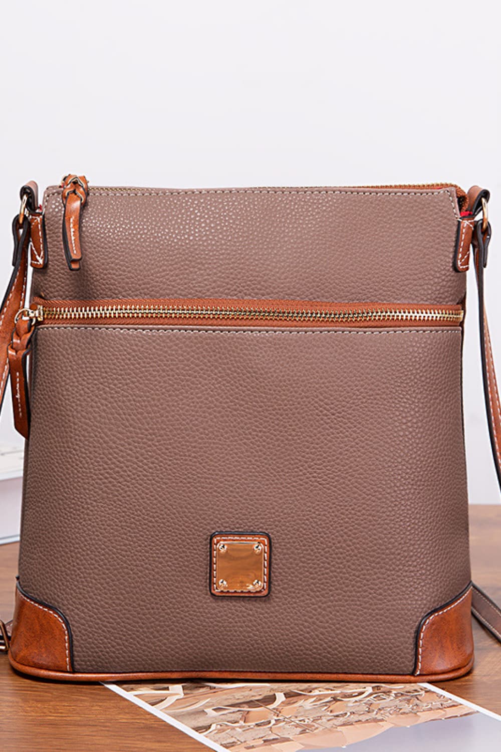 Honeybee Mumford's Leather Crossbody Bag