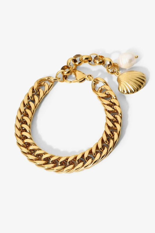 honeybee Mumford's 18K Gold-Plated Curb Chain Bracelet