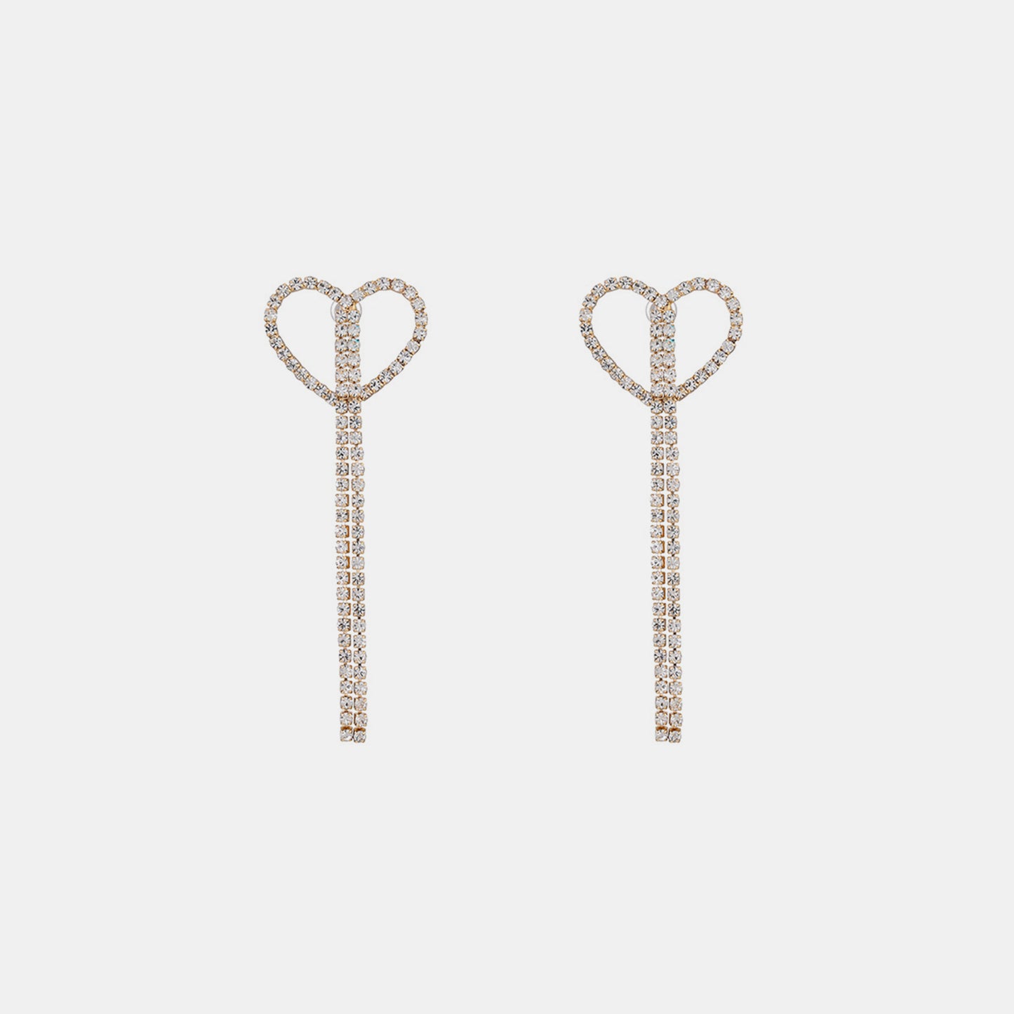 honeybee Mumford's  Heart Shape Gold-Plated Alloy Earrings