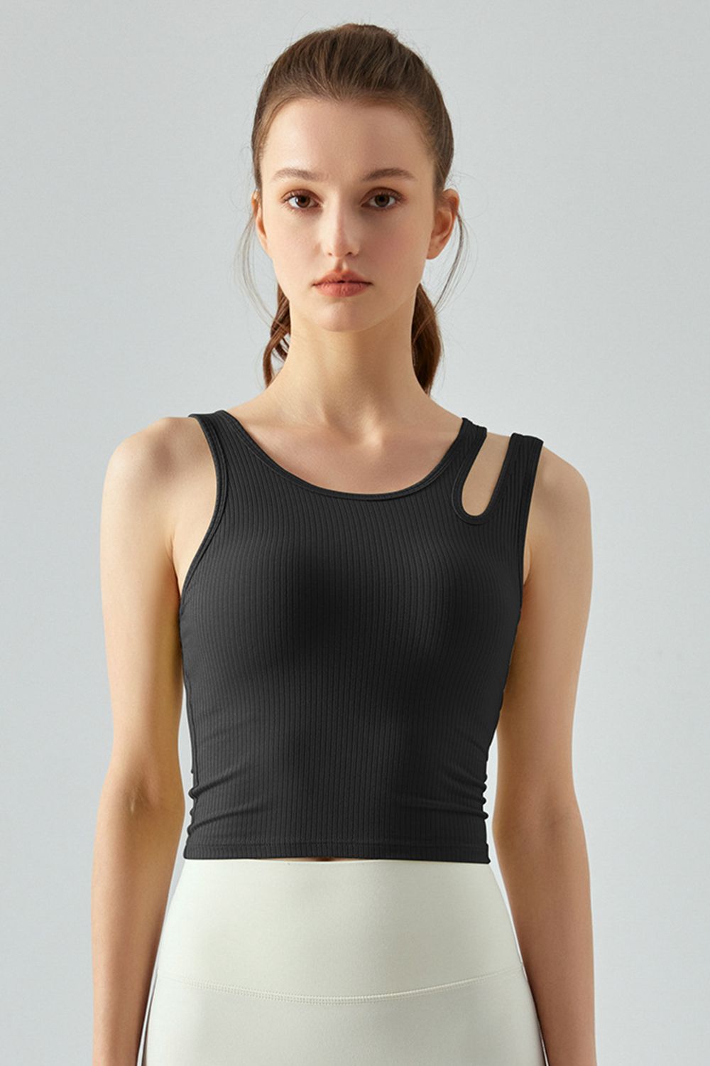 Honeybee Mumford's Ribbed Round Neck Sports Tank Top