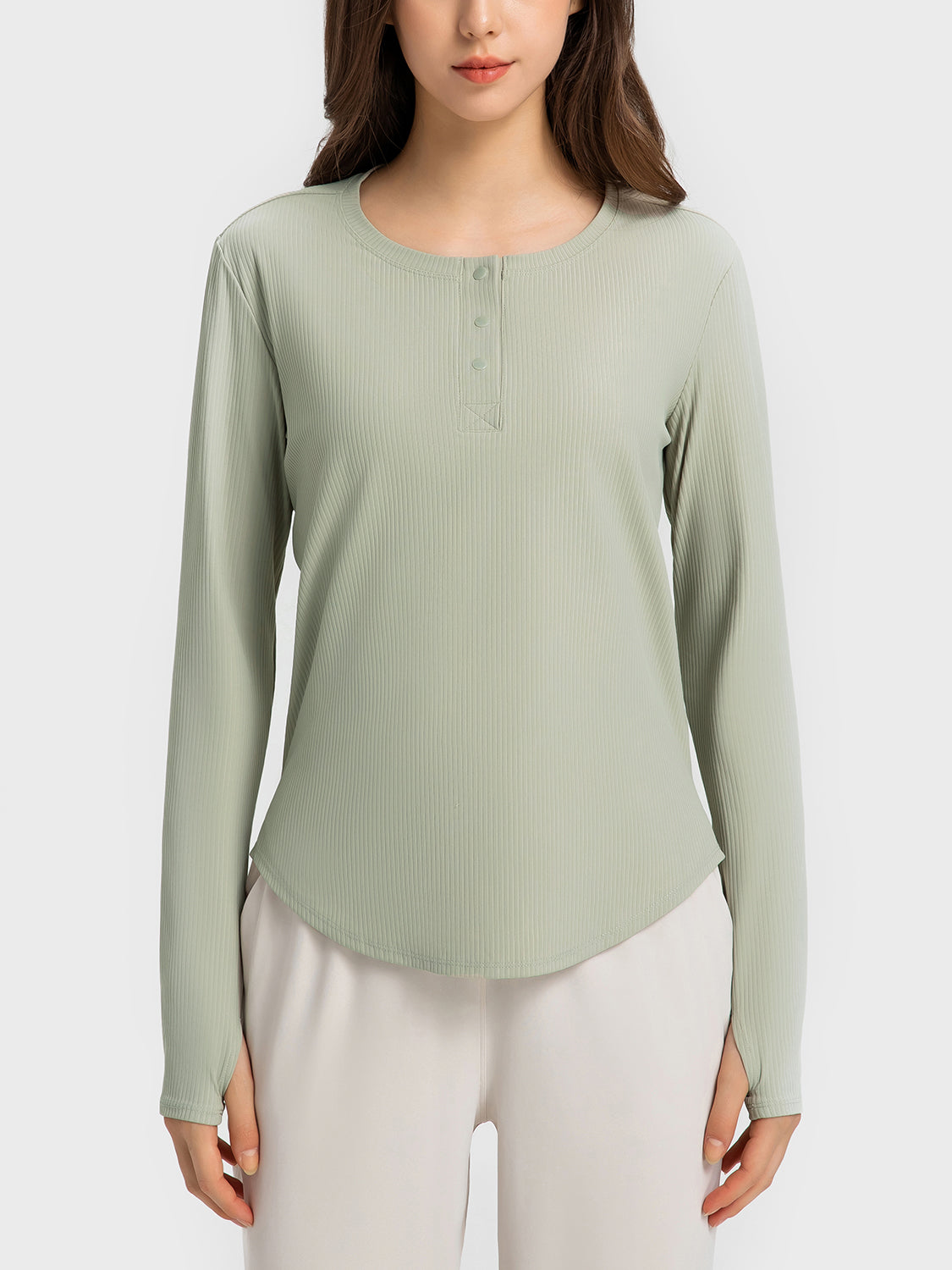 Honeybee Mumford's Round Neck Long Sleeve Sport Top