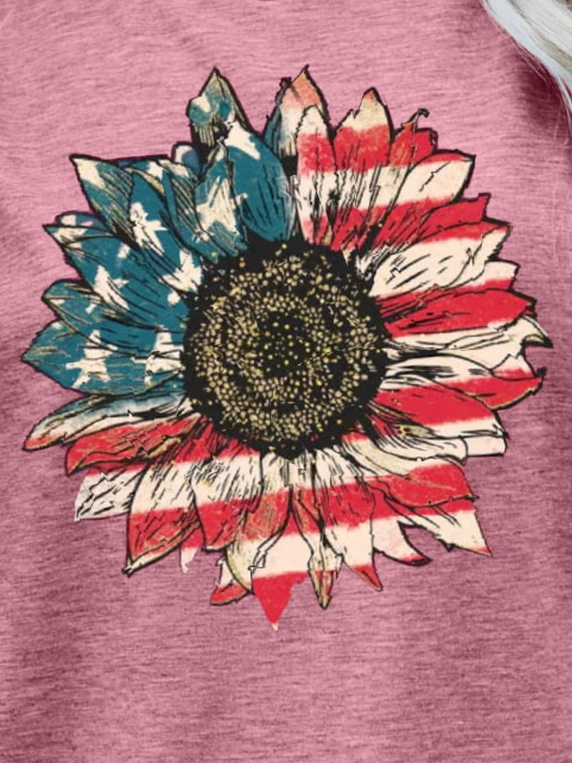 Honeybee Mumford's US Flag Flower Graphic Tee