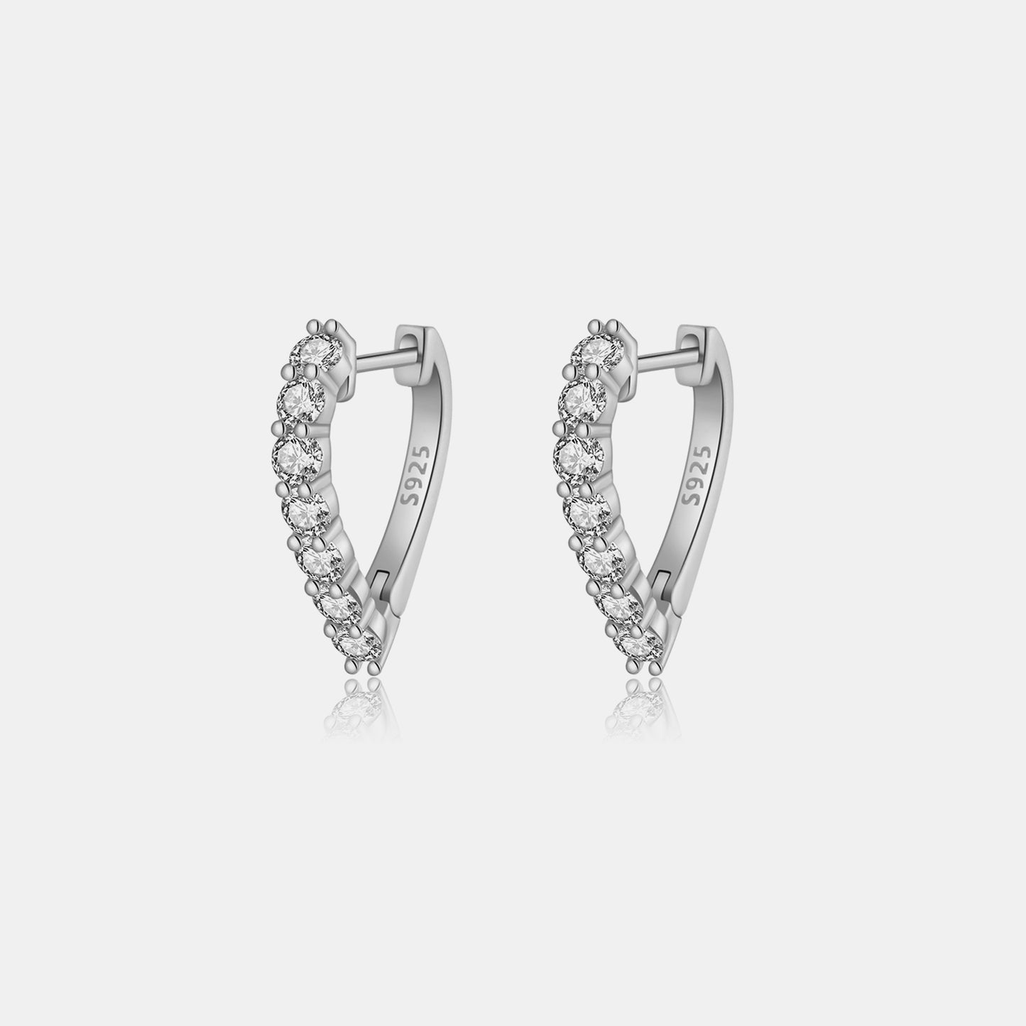 honeybee Mumford's Sterling Silver Heart Earrings