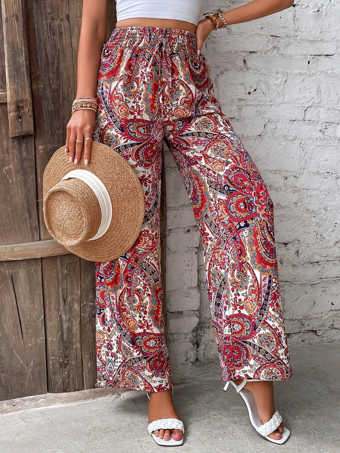 Honeybee Mumford's Printed Wide Leg Pants