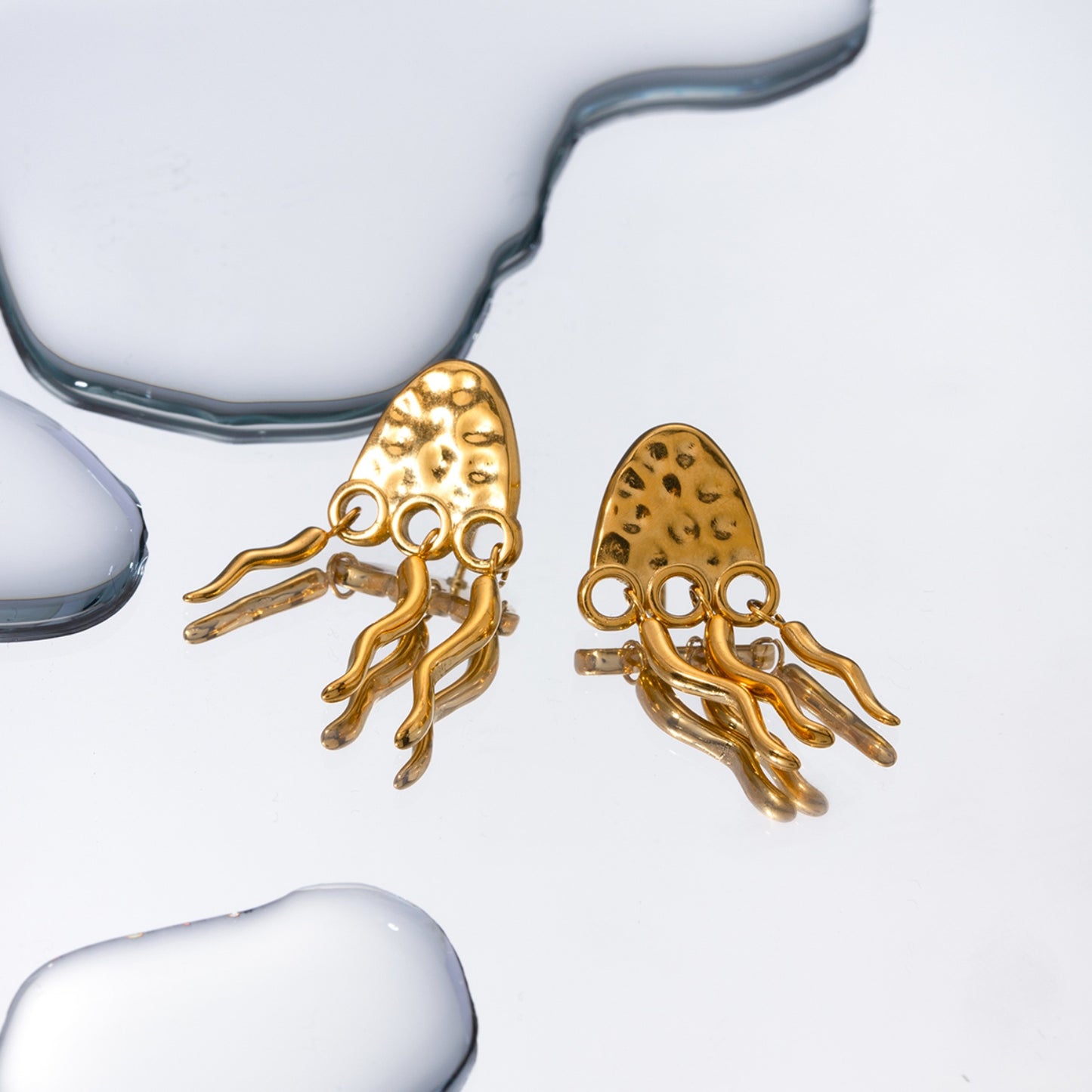 honeybee Mumford's 18K Gold-Plated Jellyfish Earrings