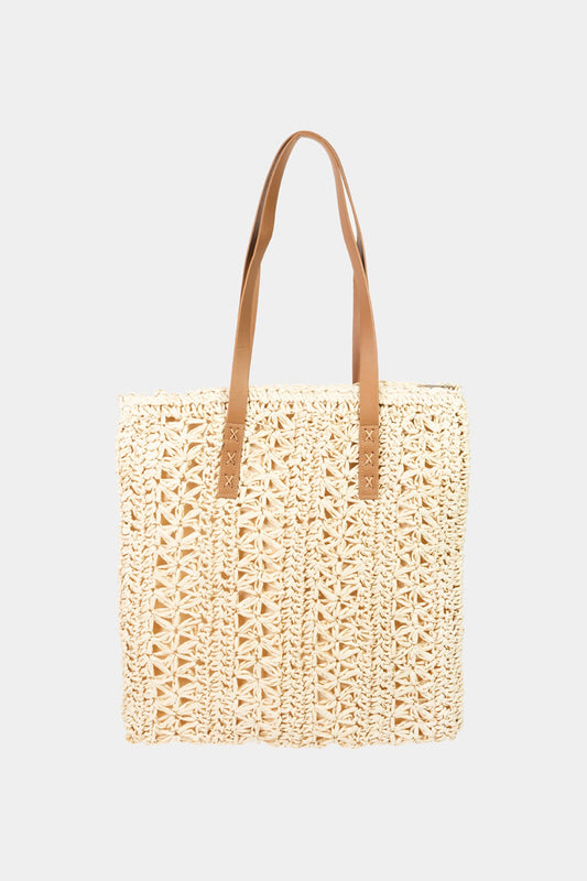 Honeybee Mumford's Straw Braided Tote Bag