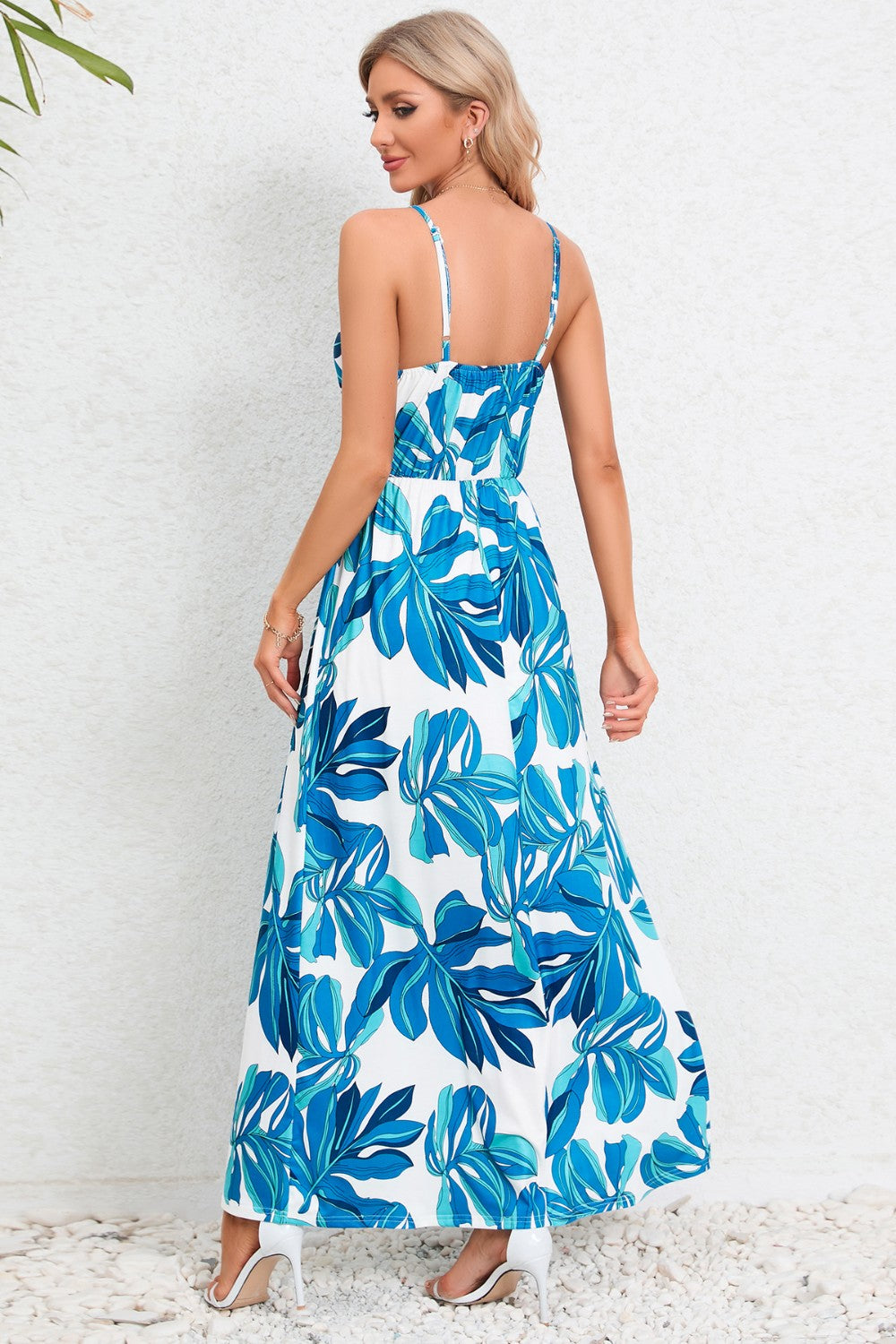 Honeybee Mumford's Printed Surplice Maxi Cami Dress