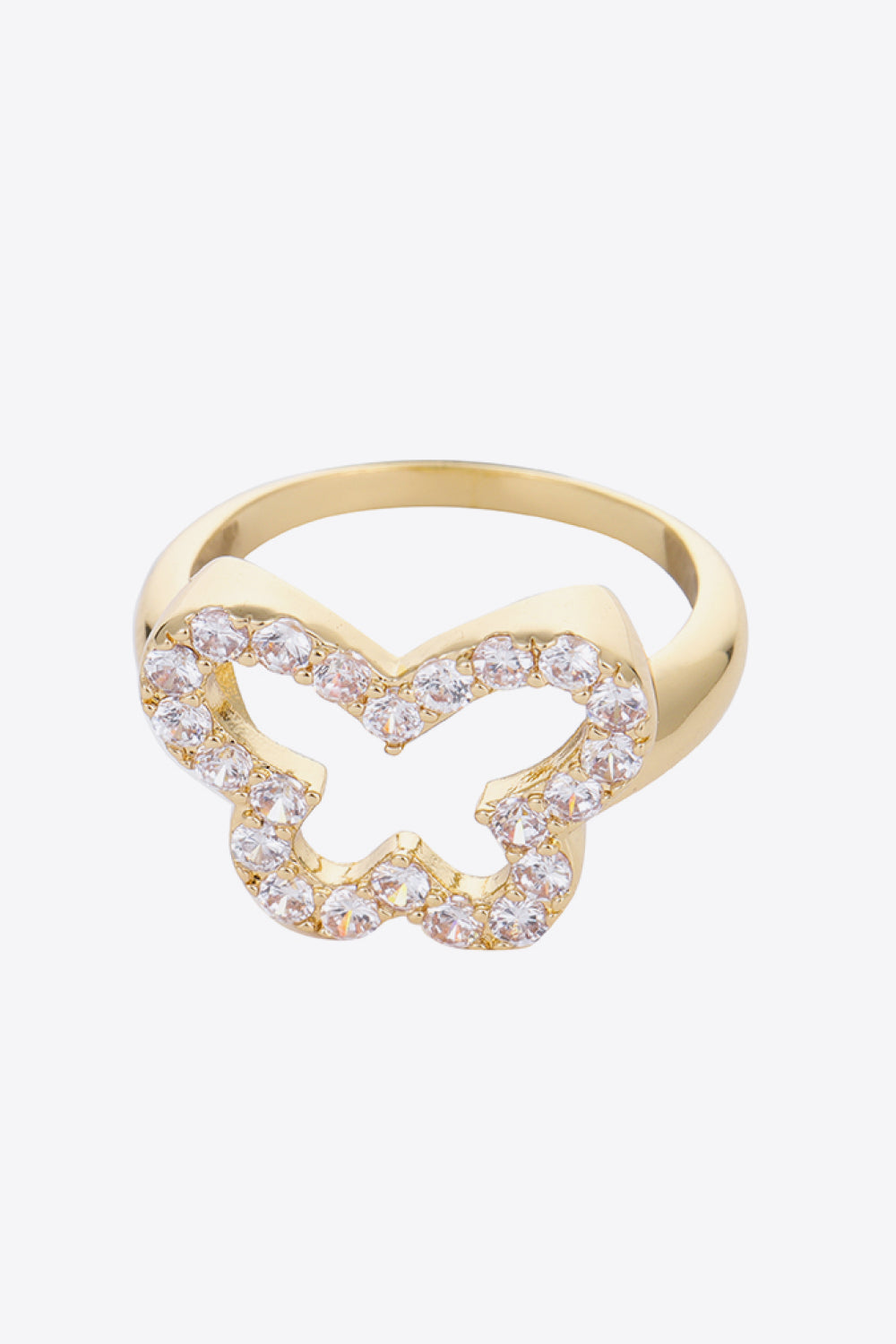 Honeybee Mumford's Rhinestone Butterfly-Shaped Ring