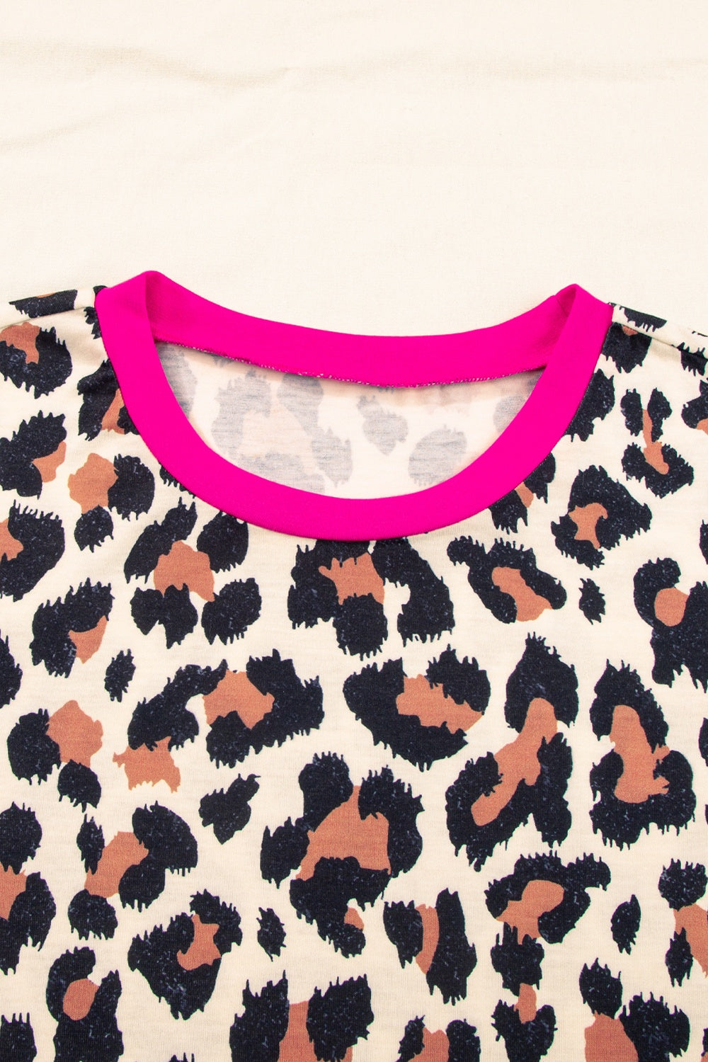 Honeybee Mumford's Leopard Round Neck Short Sleeve T-Shirt