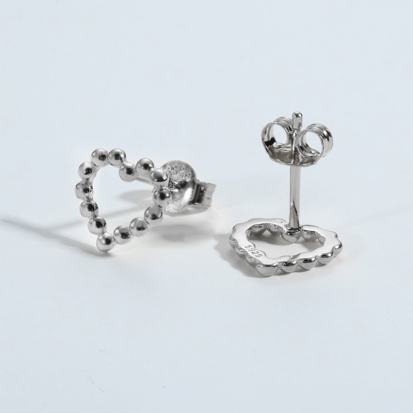 honeybee Mumford's Sterling Silver Heart Earrings