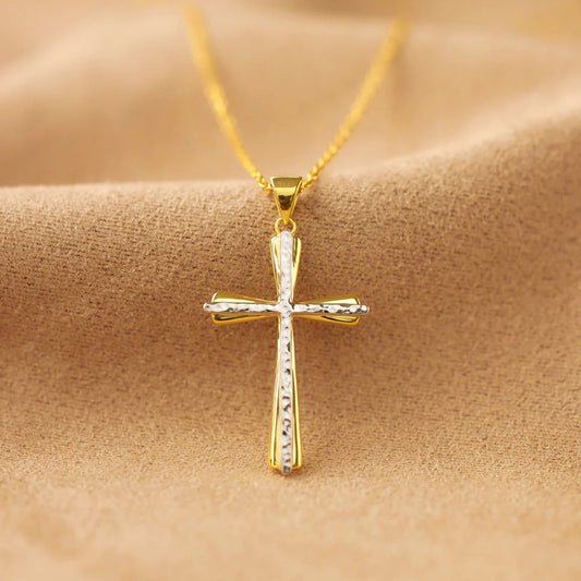 Honeybee Mumford's Sterling Silver Cross Pendant Necklace