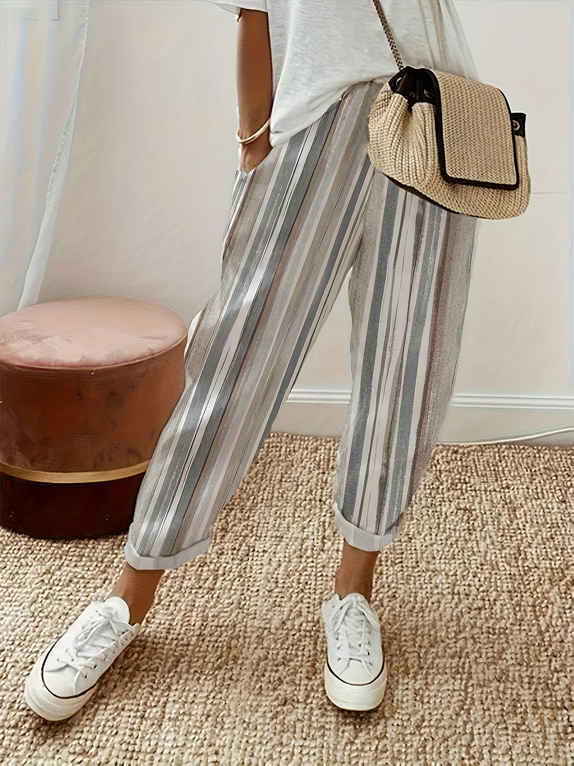 Honeybee Mumford's Striped Pants with Pockets