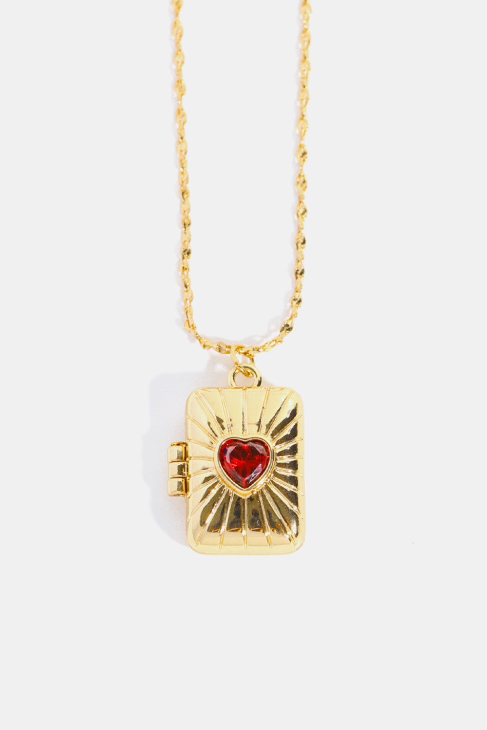 Honeybee Mumford's Heart Box Pendant Necklace