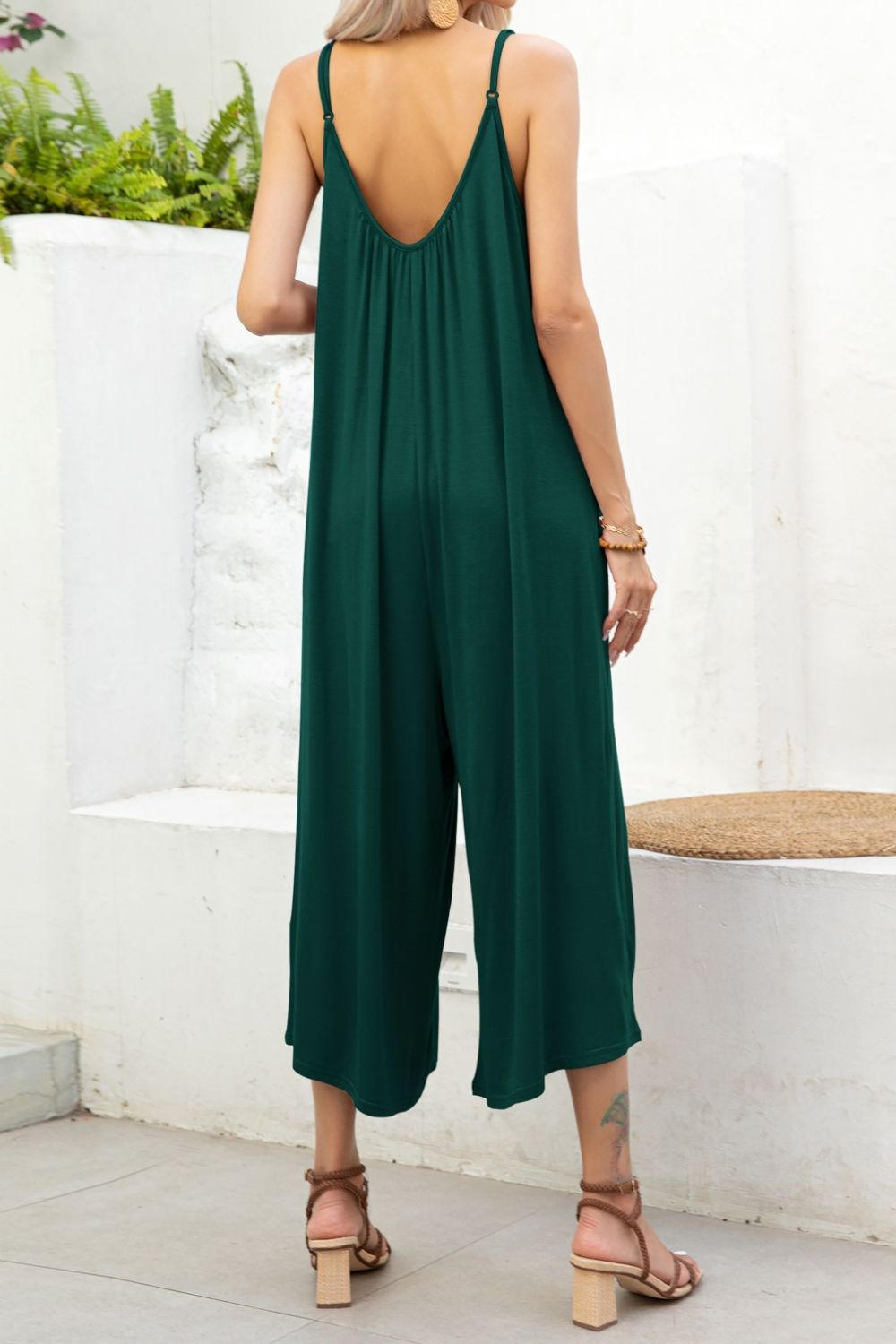 Honeybee Mumford's Spaghetti Strap Scoop Neck Jumpsuit