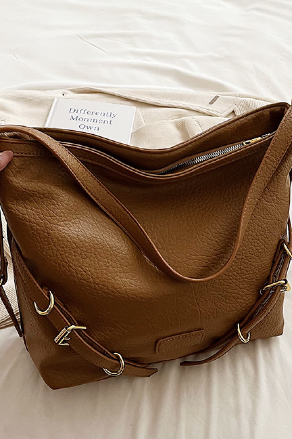 Honeybee Mumford's Large Leather Crossbody Bag