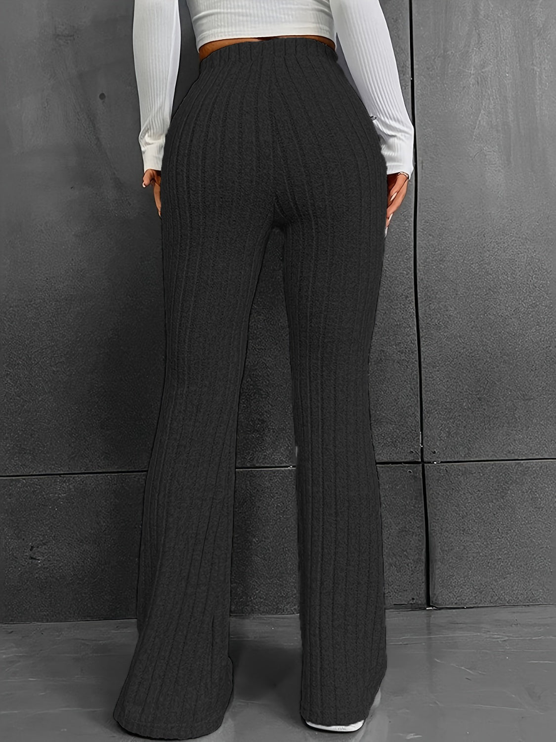 Honeybee Mumford's Ribbed High Waist Bootcut Pants