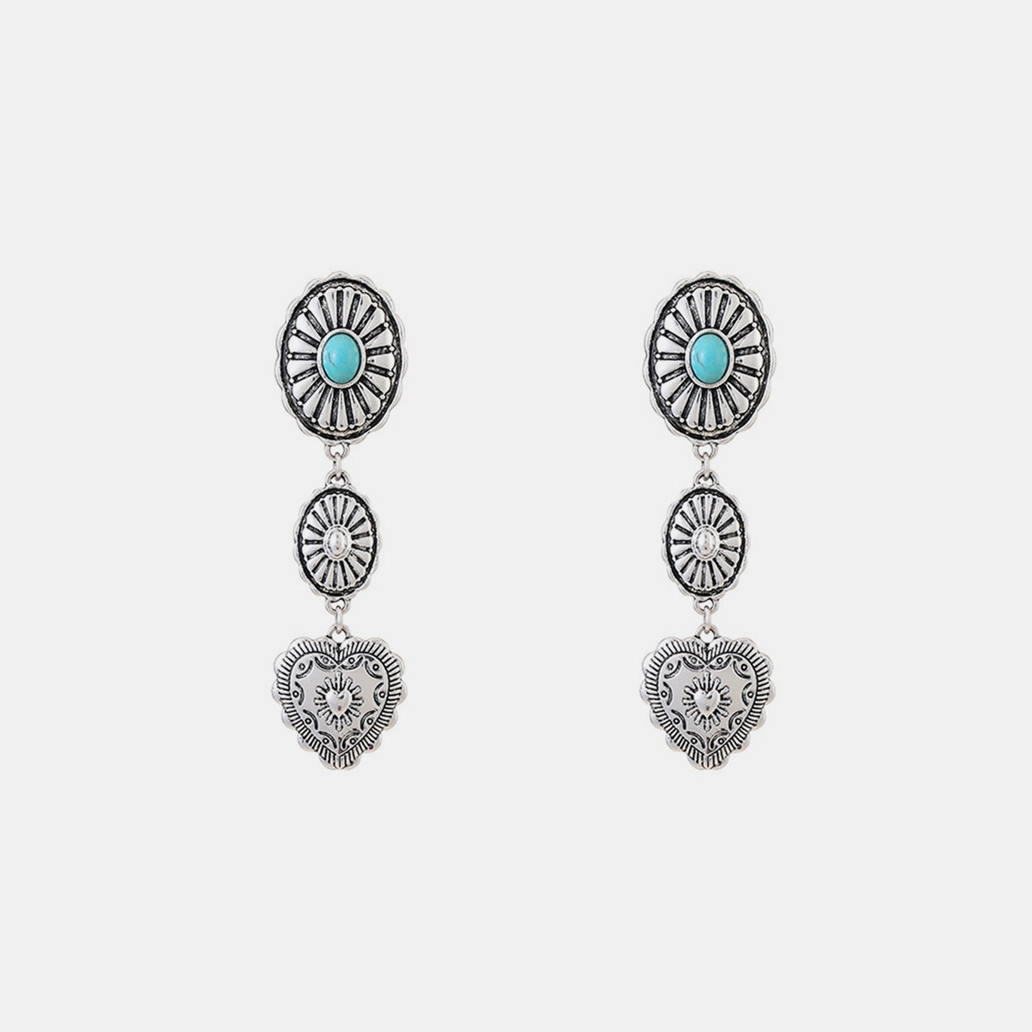 honeybee Mumford's Heart Alloy Dangle Earrings