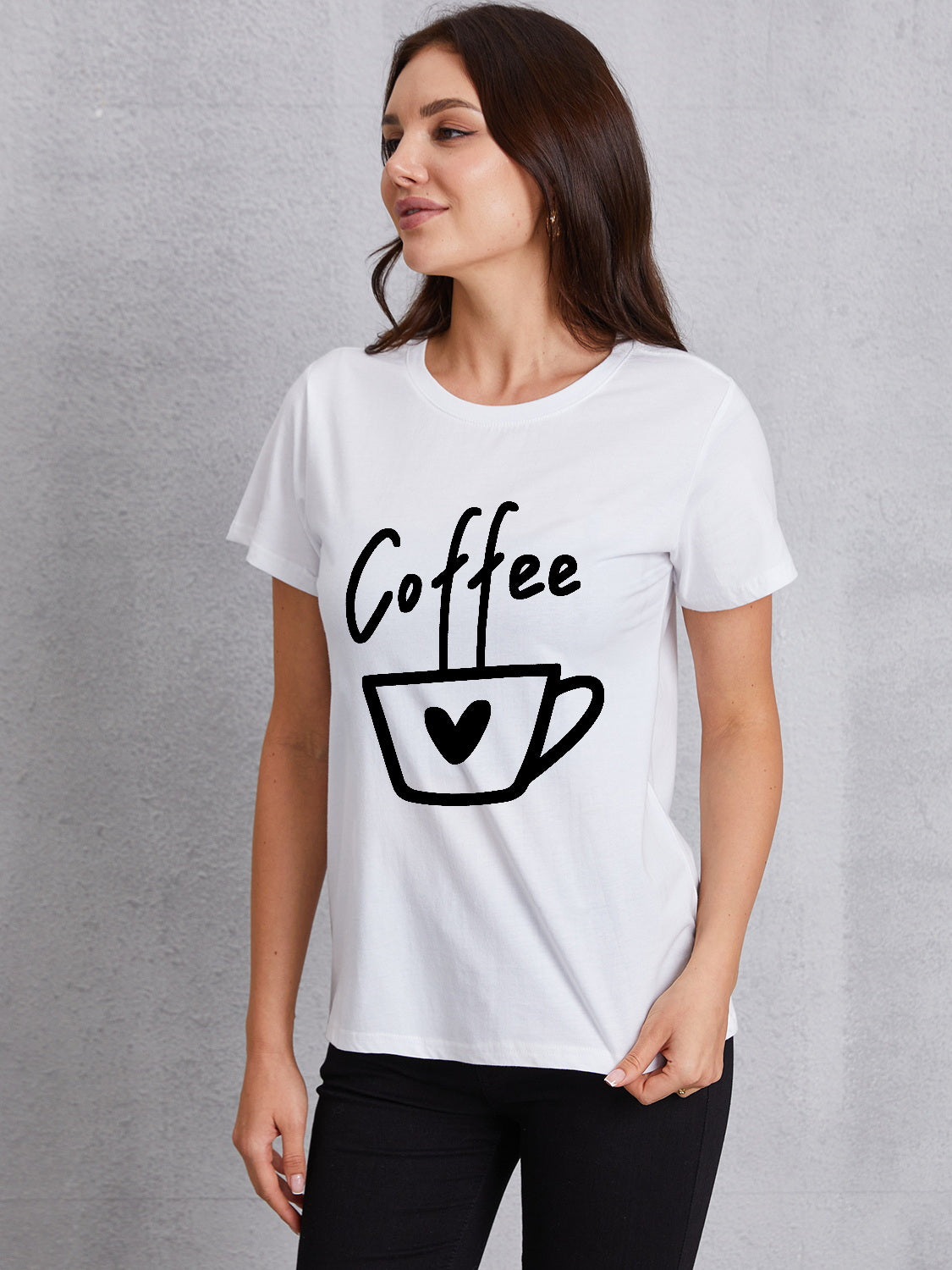 Honeybee Mumford's COFFEE Round Neck Short Sleeve T-Shirt