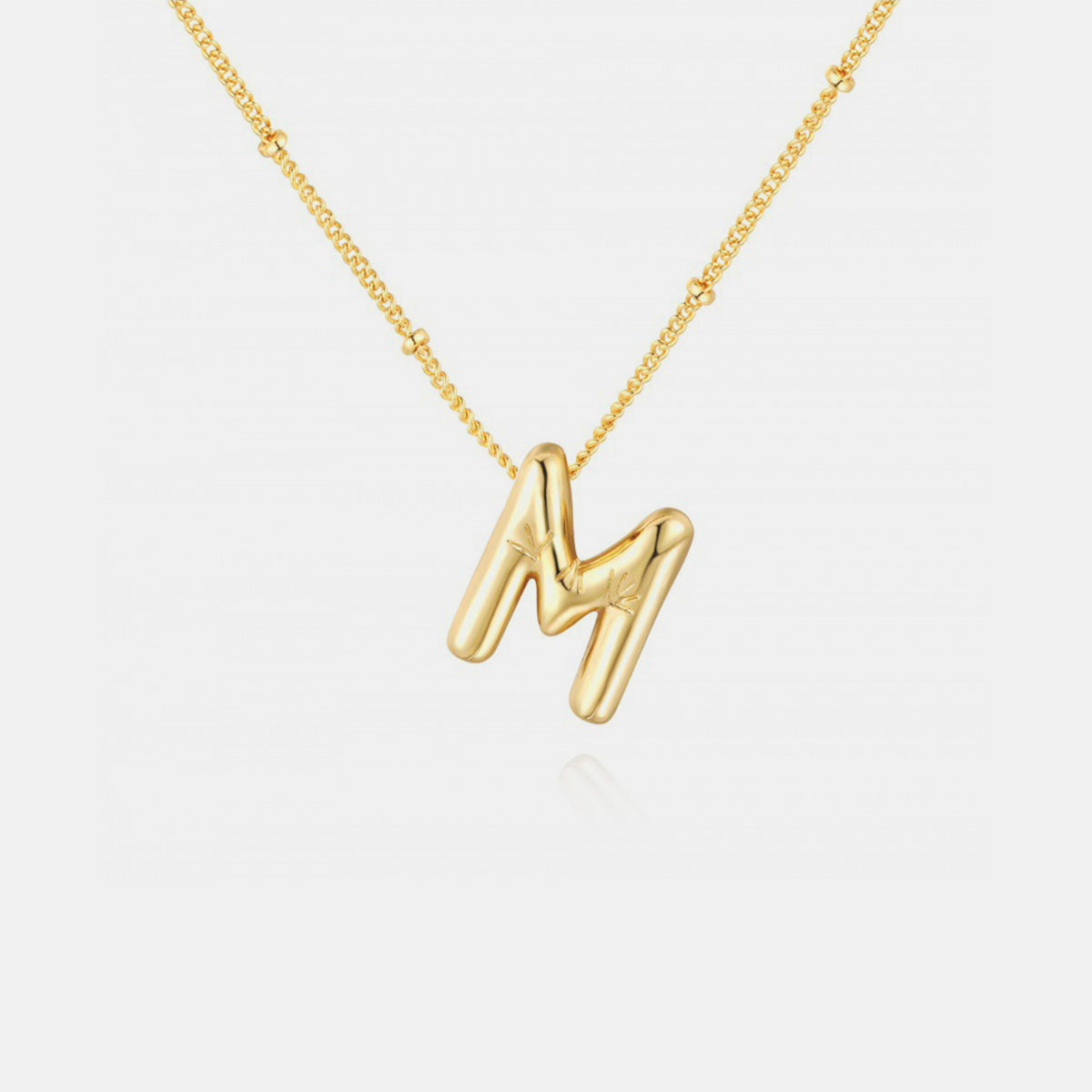 Honeybee Mumford's Gold-Plated Letter Pendant Necklace