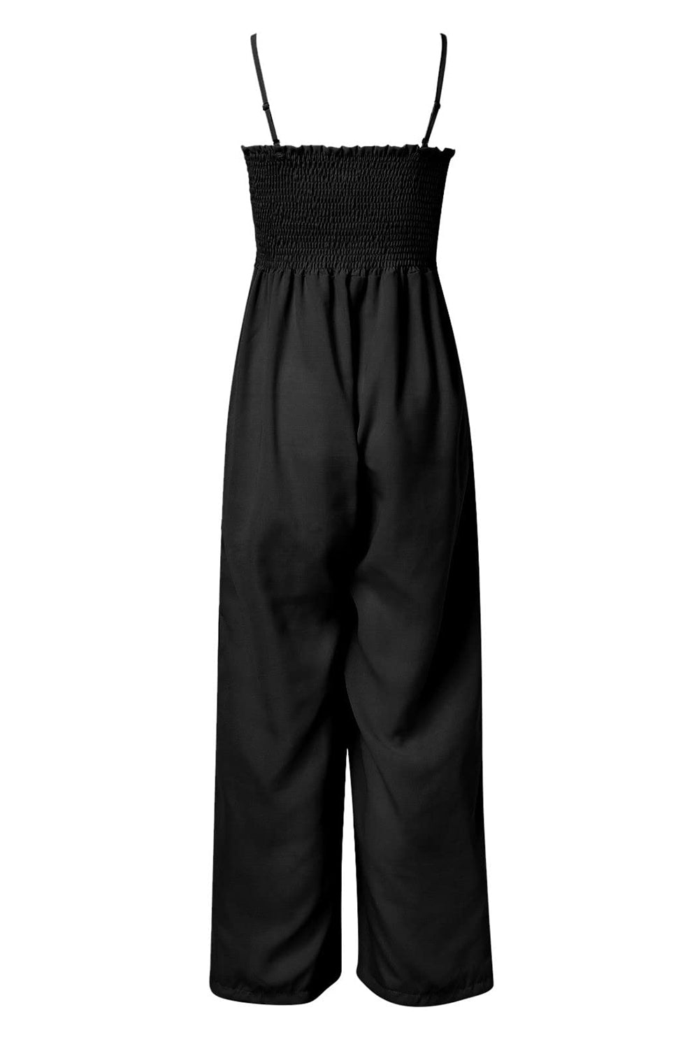 Honeybee Mumford's Smocked Spaghetti Strap Wide Leg Jumpsuit