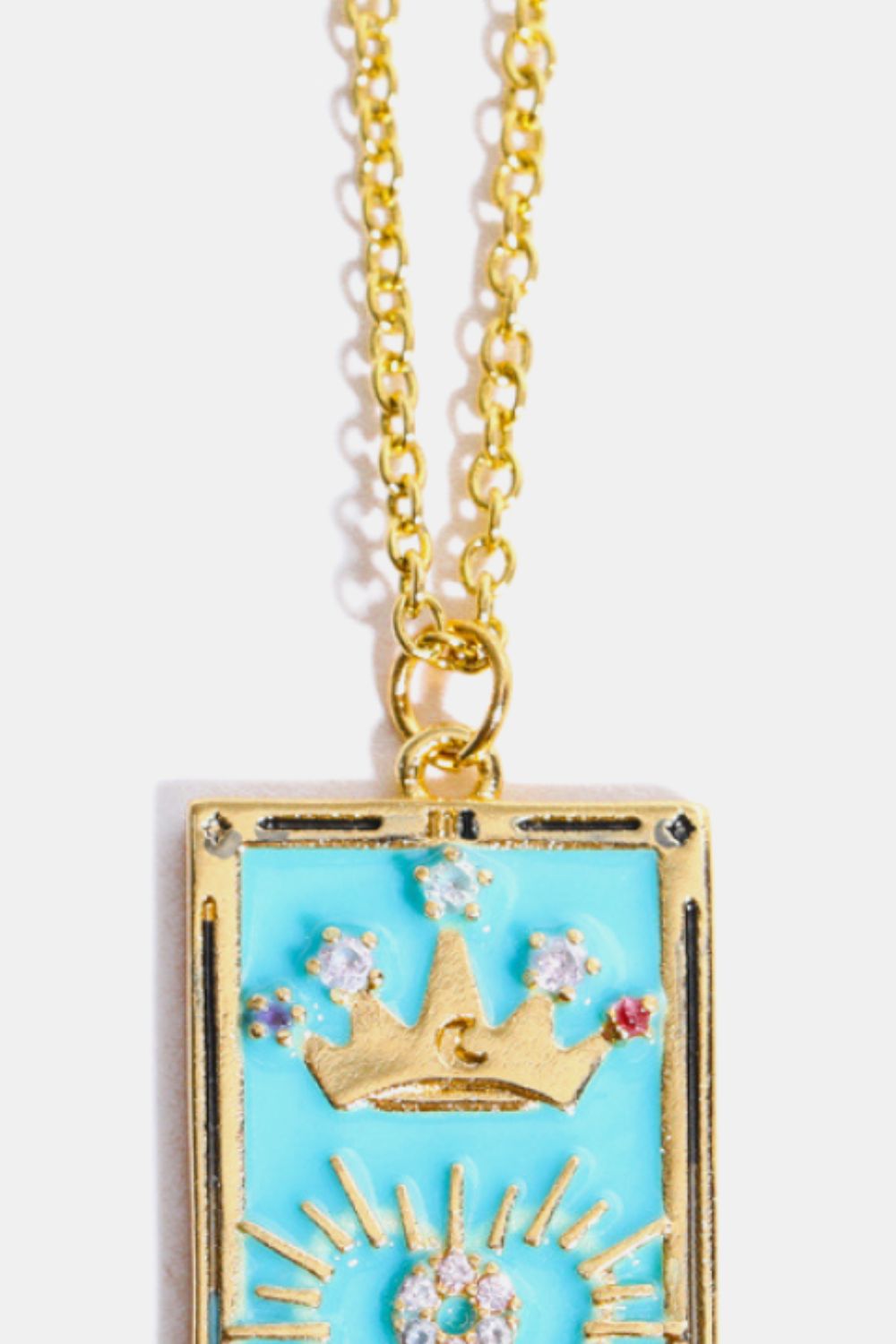 Honeybee Mumford's Tarot Card Pendant Necklace