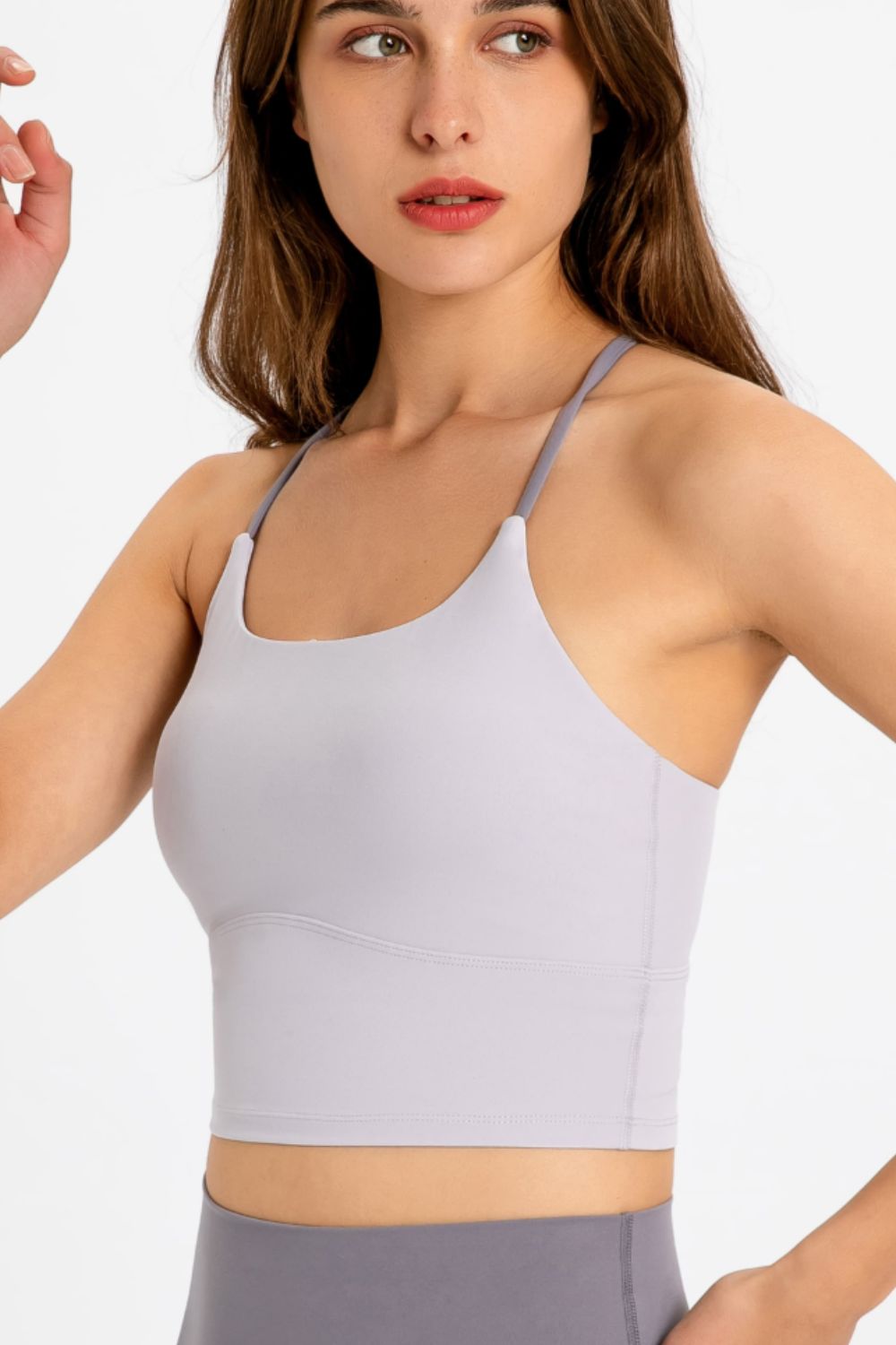 Honeybee Mumford's Crisscross Back Scoop Neck Sports Cami