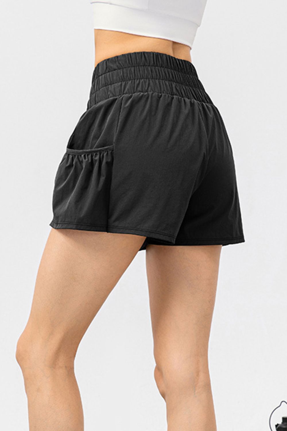 Honeybee Mumford's Elastic Waist Pocketed Active Shorts