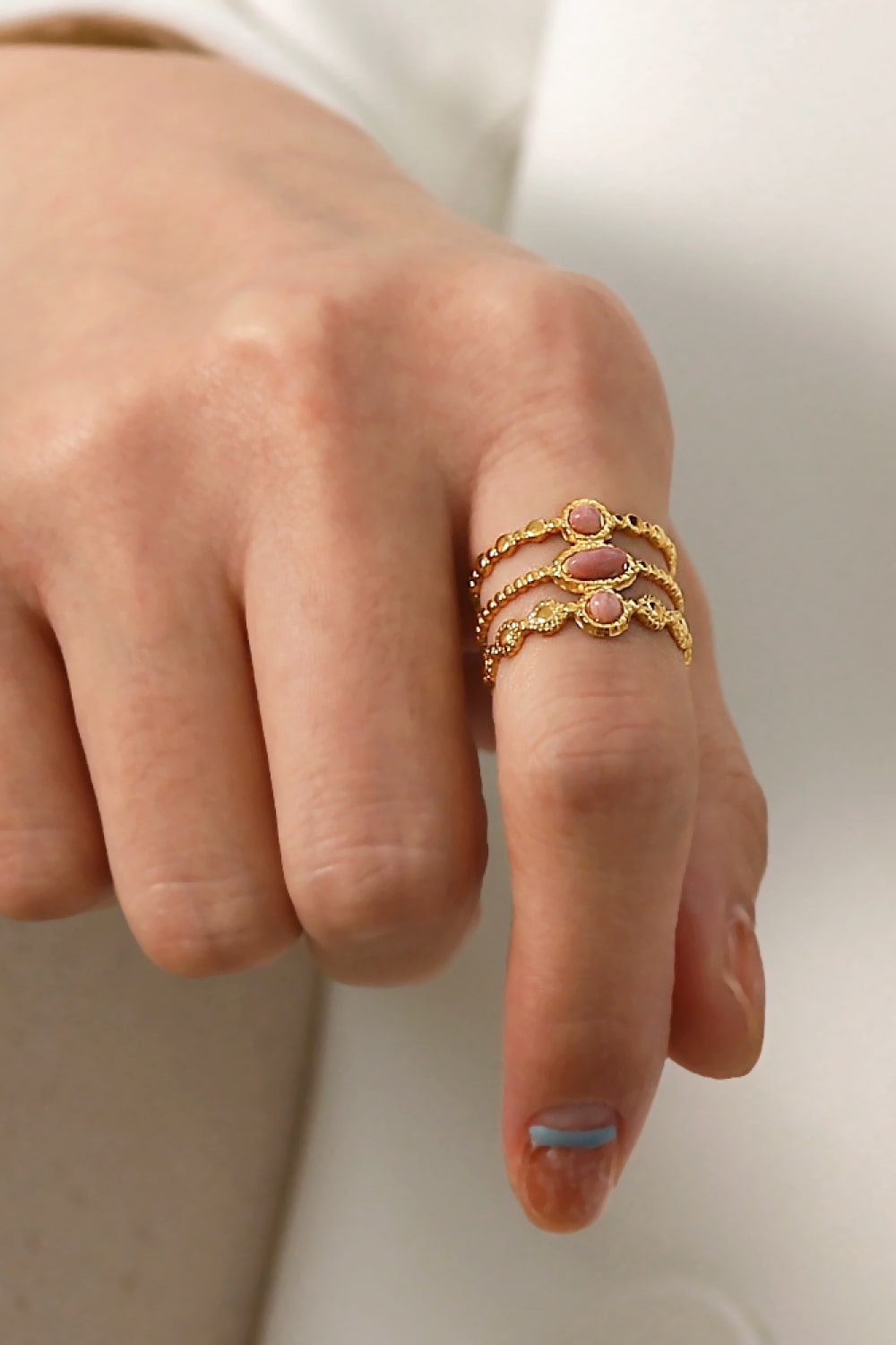 Honeybee Mumford's Triple-Layered Open Ring