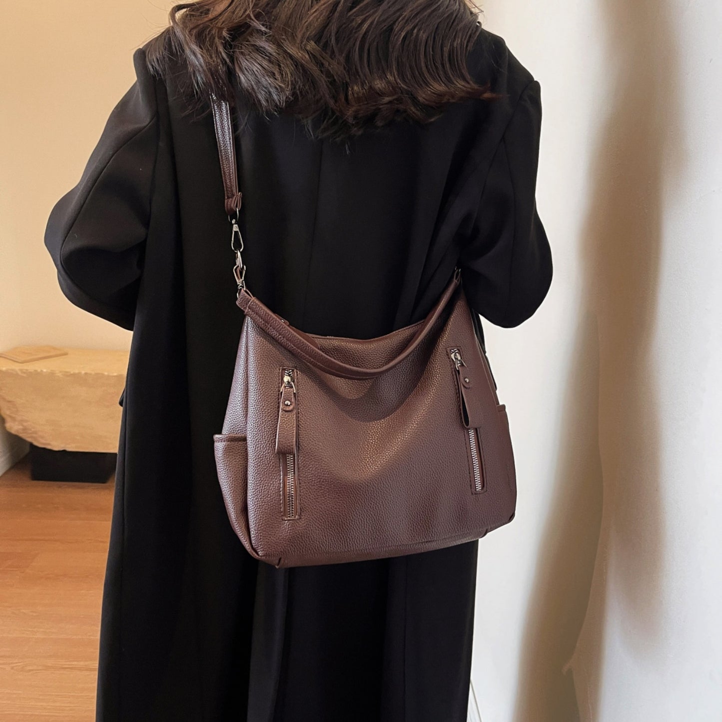 Honeybee Mumford's Leather Shoulder Bag