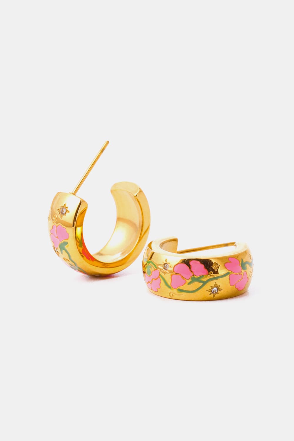 honeybee Mumford's 18K Gold Plated Ring Shape C-Hoop Earrings