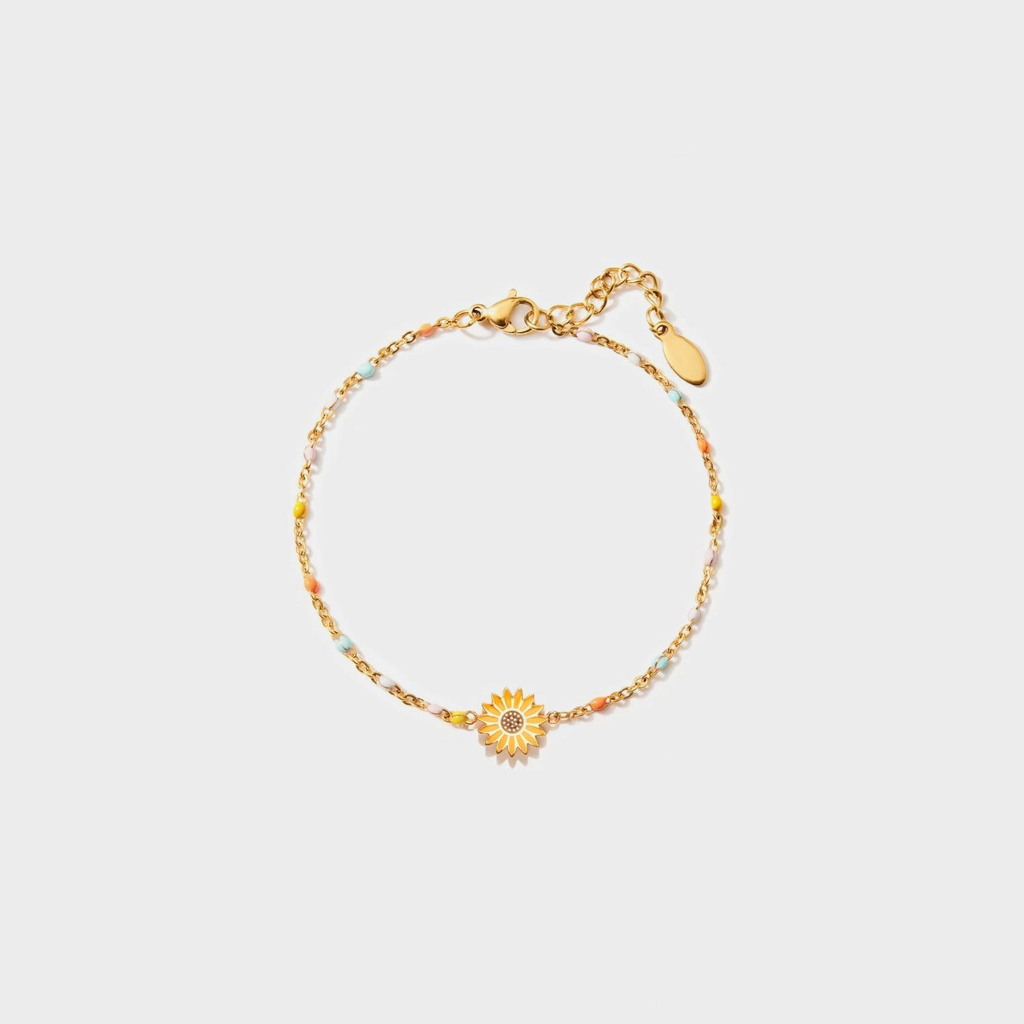 Honeybee Mumford's Sunflower Shape 18K Gold-Plated Bead Bracelet