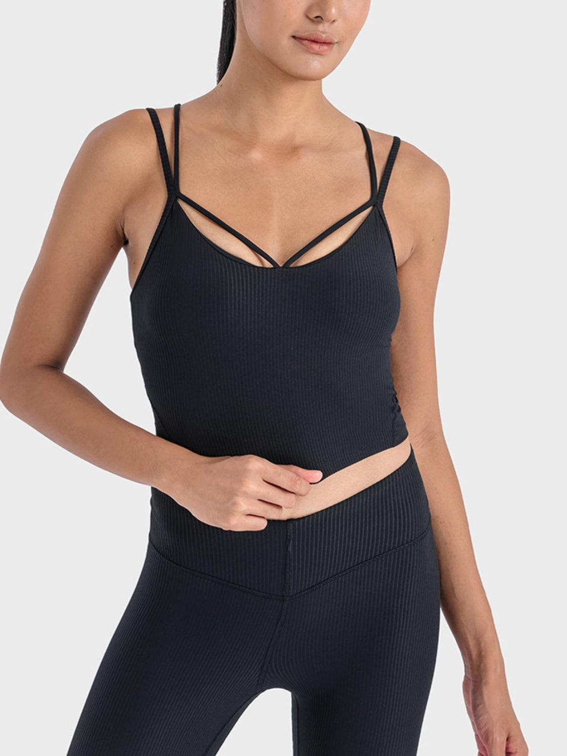 Honeybee Mumford's Double Strap Ribbed Sports Cami