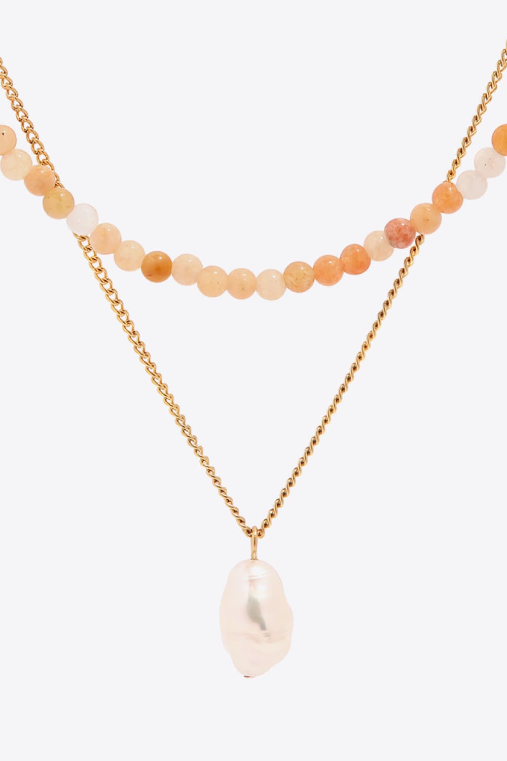 Honeybee Mumford's Honeybee Mumford's Double-Layered Freshwater Pearl Pendant Necklace