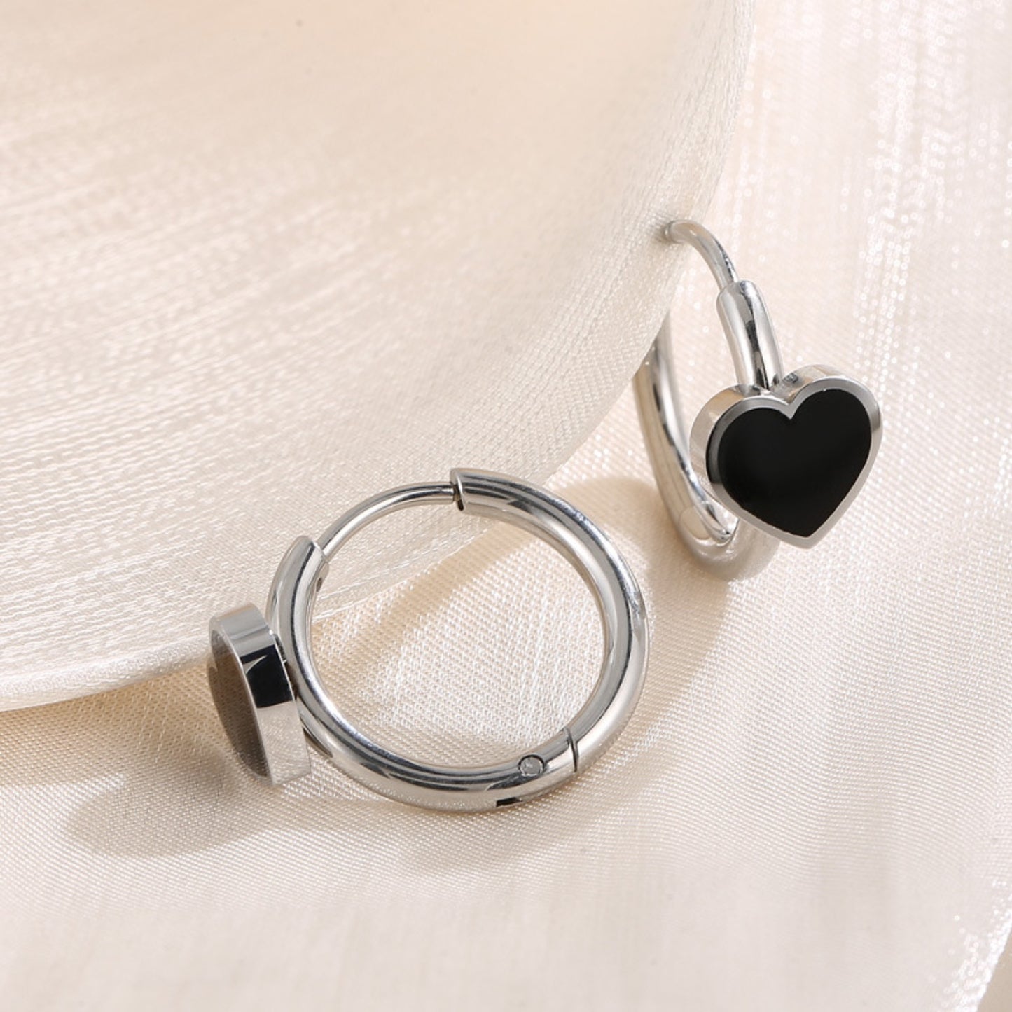 honeybee Mumford's Heart Huggie Earrings