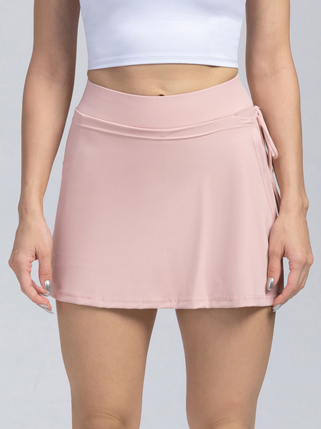 Honeybee Mumford's Tied High Waist Active Shorts