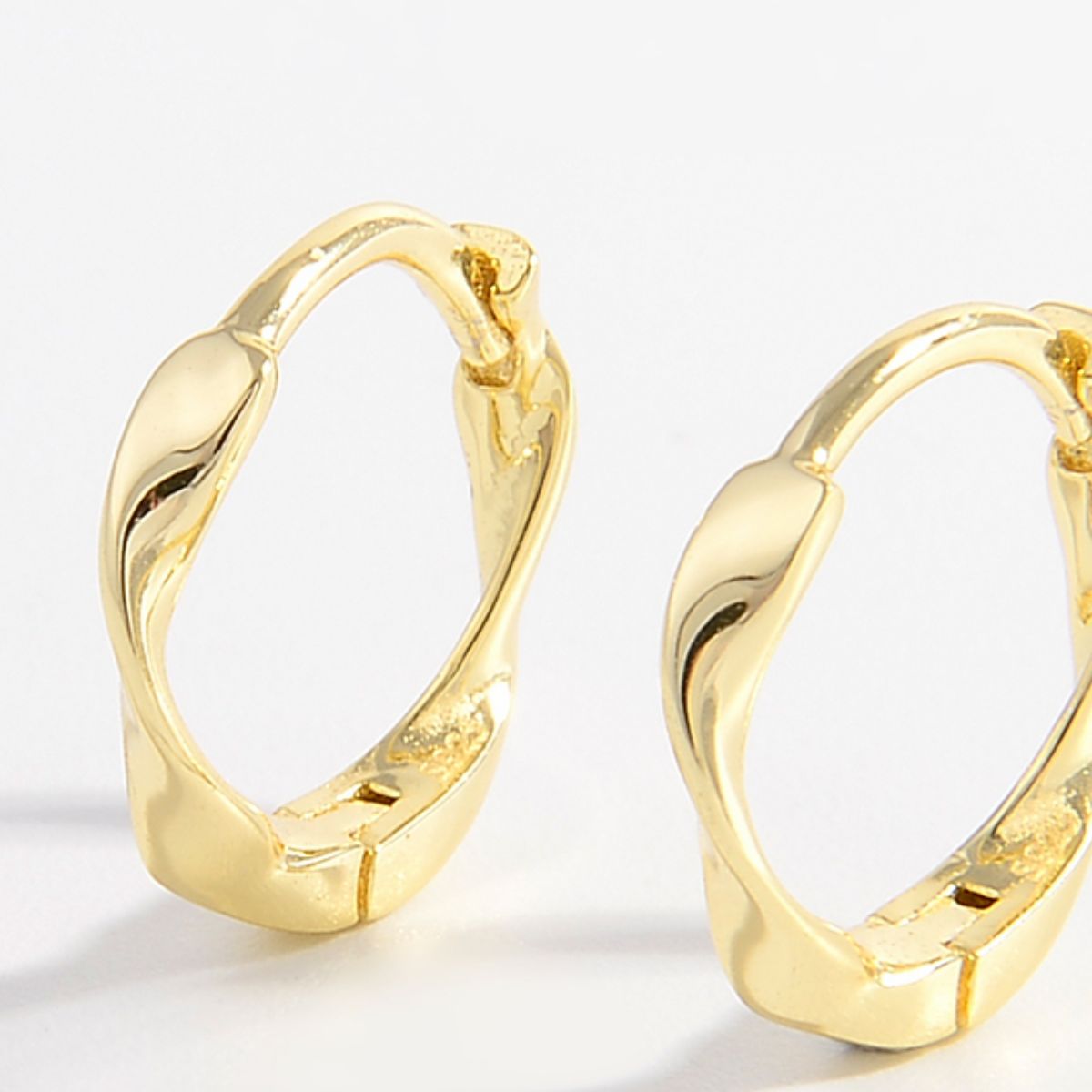 Honeybee Mumford's Sterling Silver and gold Hoop Earrings