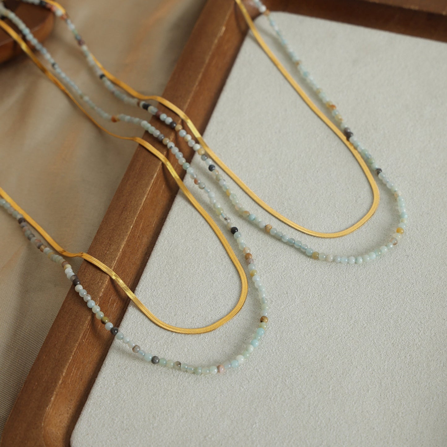 Honeybee Mumford's Beaded Double-Layered Necklace