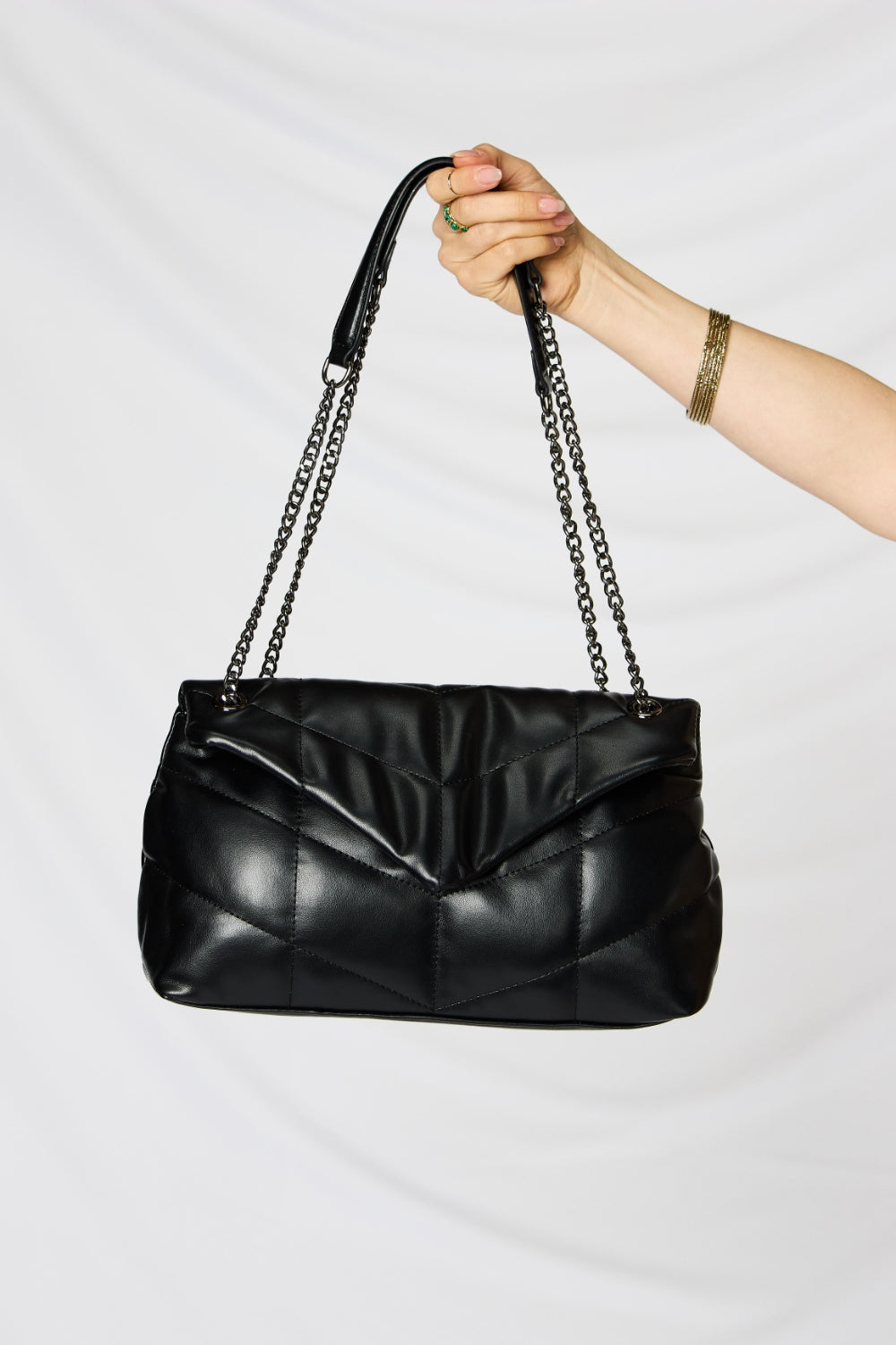 Honeybee Mumford's Leather Chain Handbag