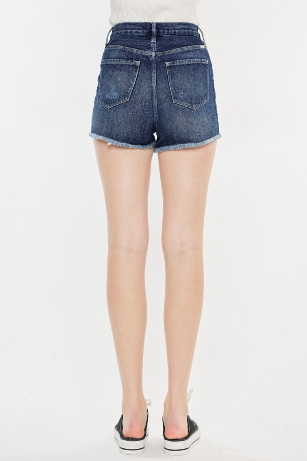 Honeybee Mumford's Raw Hem Button Fly Denim Shorts