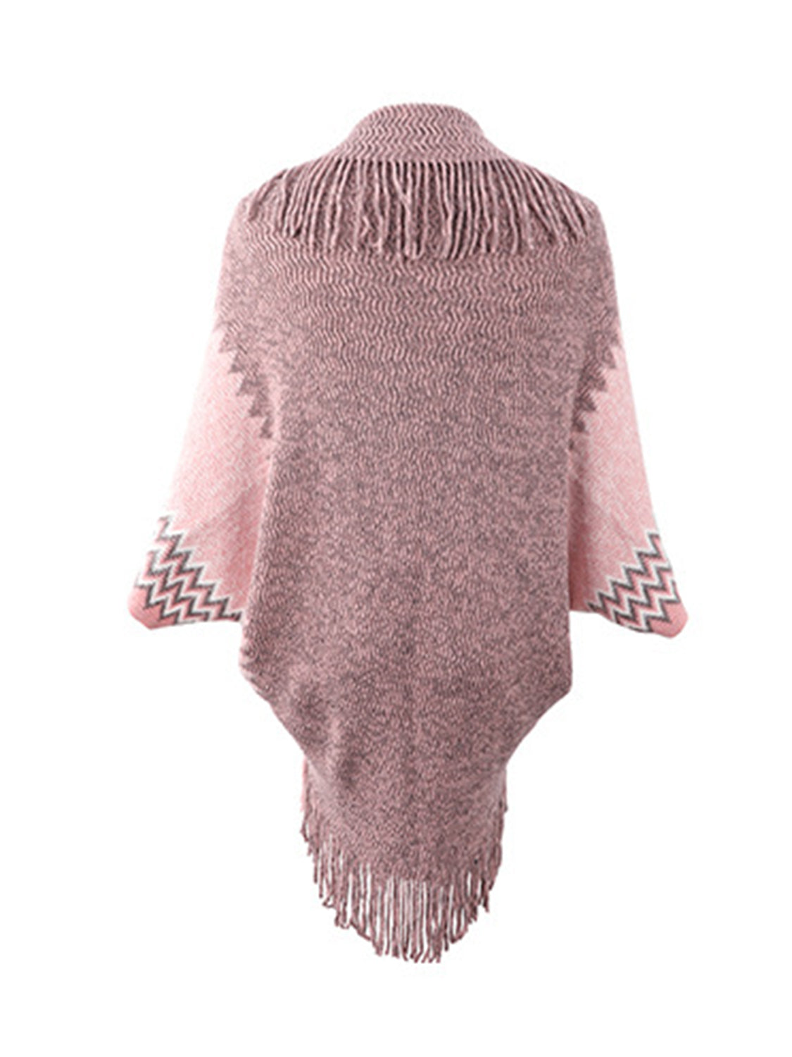 Honeybee Mumford's Geometric Fringe Open Front Cardigan