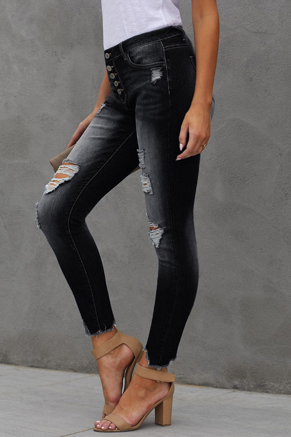 Honeybee Mumford's dark blue Ankle-Length Skinny Jeans