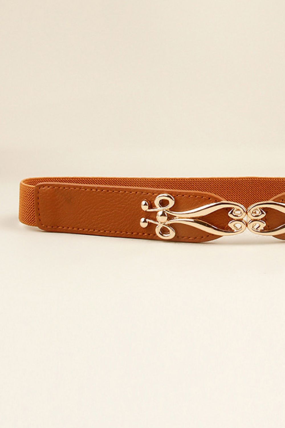 Honeybee Mumford's Buckle Elastic Belt ( Black, Carmel, blue, black or white colors)