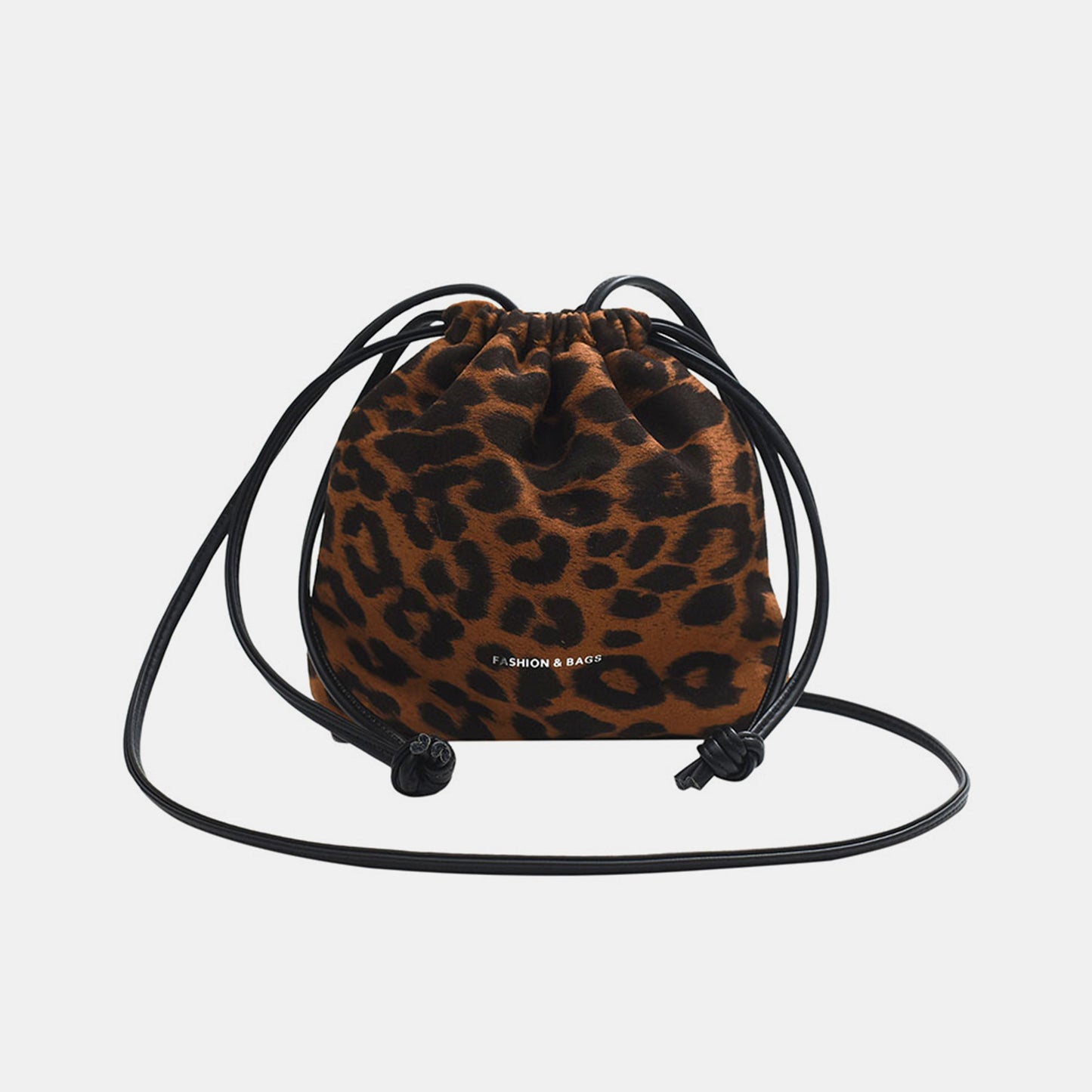 Honeybee Mumford's Drawstring Leopard Crossbody Bag