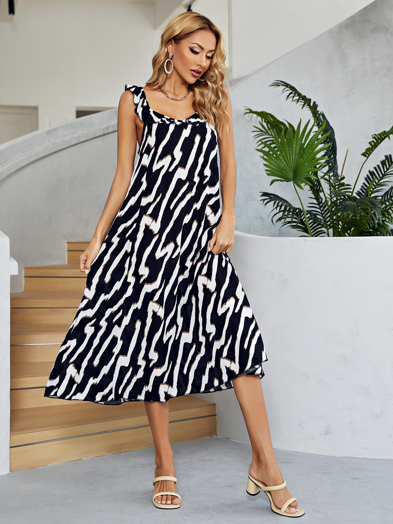 Honeybee Mumford's Two-Tone Low Back Midi Dress