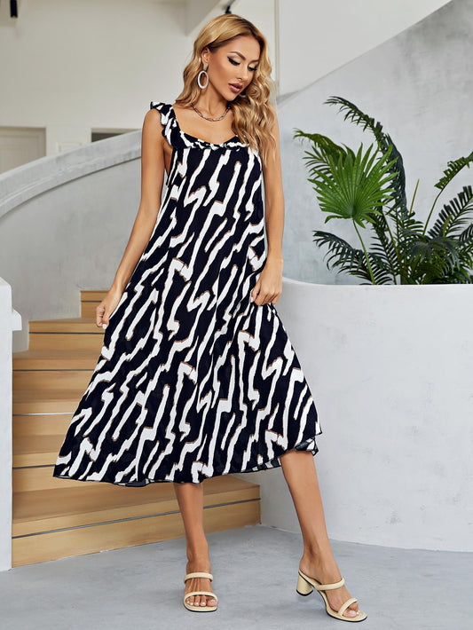 Honeybee Mumford's Two-Tone Low Back Midi Dress