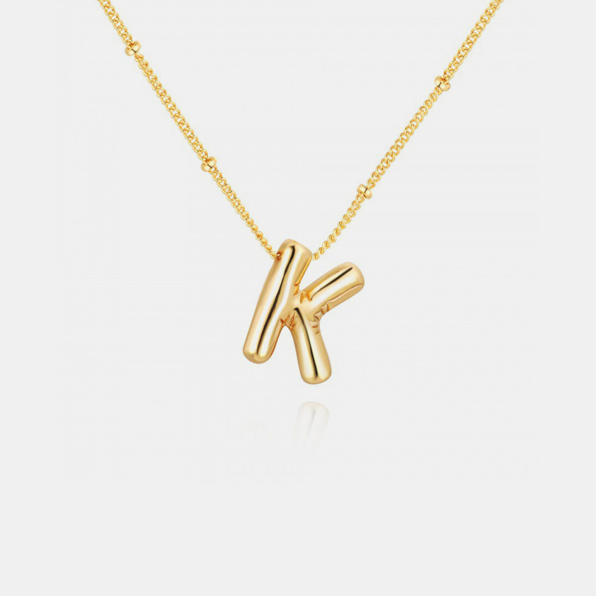 Honeybee Mumford's Gold-Plated Letter Pendant Necklace