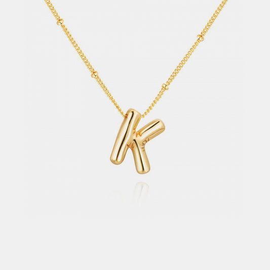 Honeybee Mumford's Gold-Plated Letter Pendant Necklace