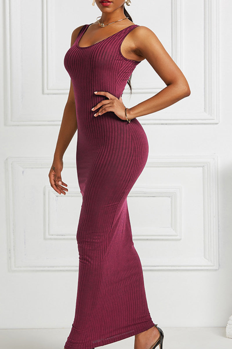 Honeybee Mumford's Ribbed Sleeveless Maxi Dress