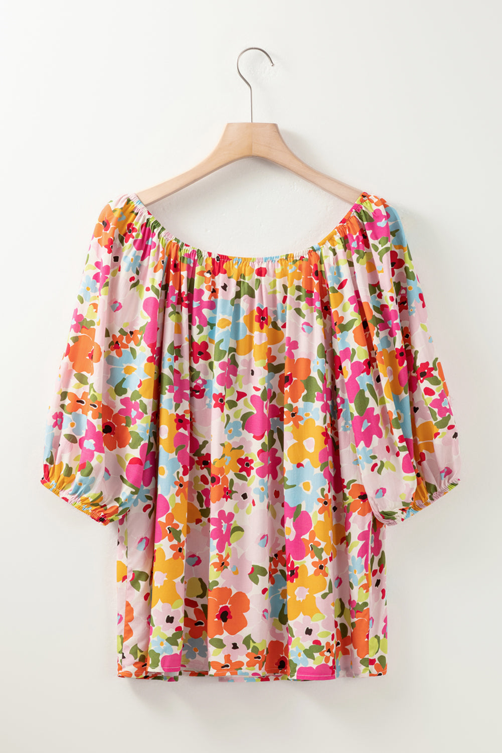 Honeybee Mumford's Printed Round Neck Half Sleeve Blouse